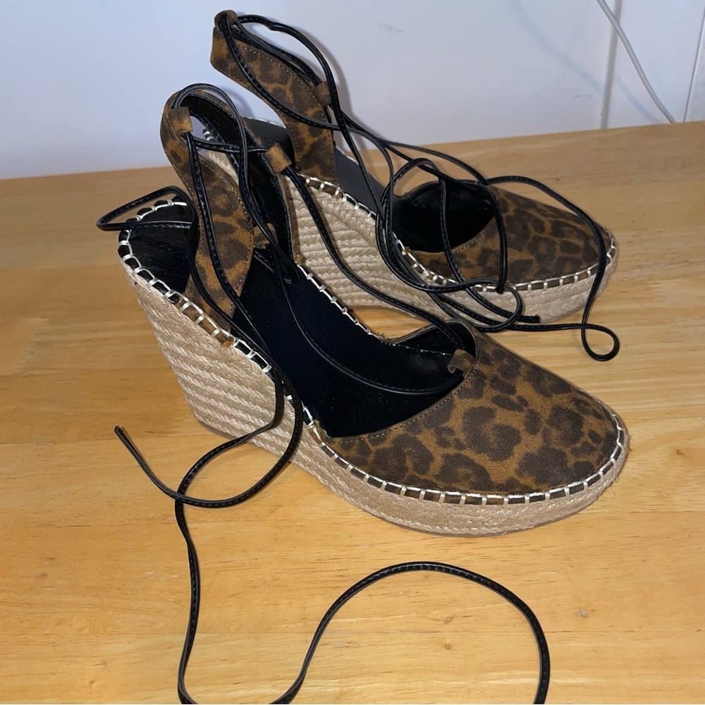 ASOS Leopard Print Wedges